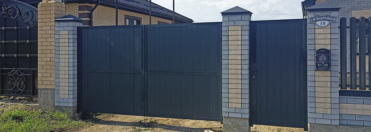 Въездные ворота в Чегеме под ключ