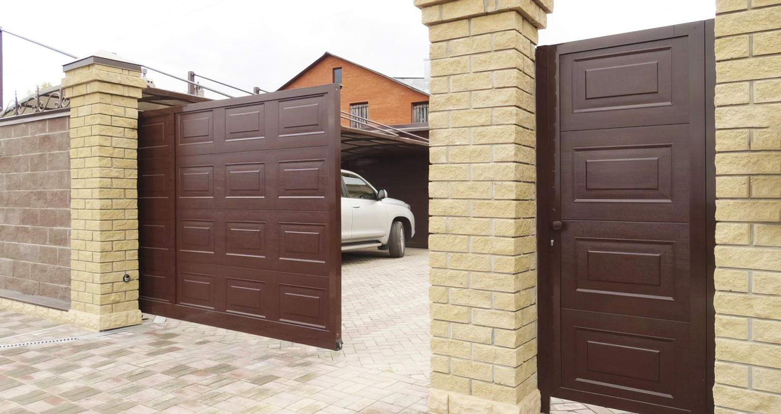 Ворота с калиткой в Чегеме под ключ