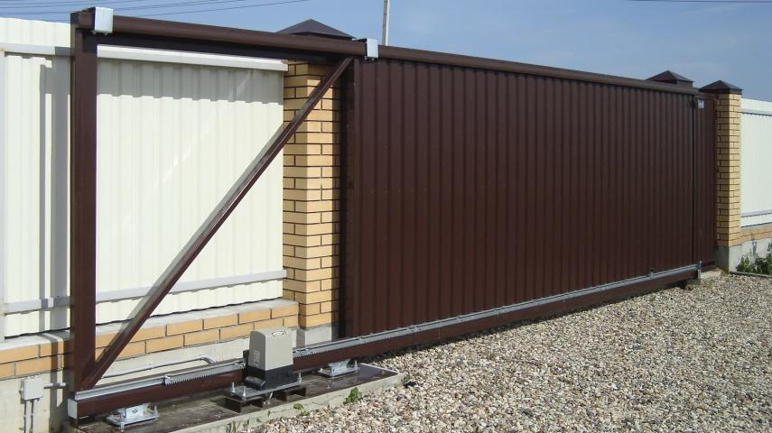 ворота из профлиста в Чегеме